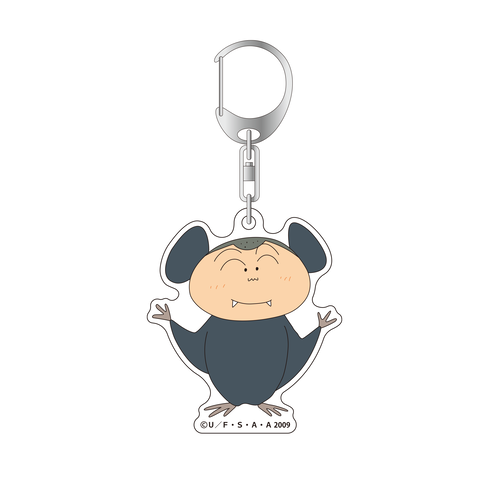 未使用 東急ハンズ コラボ クレヨンしんちゃん 缶バッジ アクリルキーホルダー クレヨンしんちゃん アクリルキーホルダー コウモリマサオくん